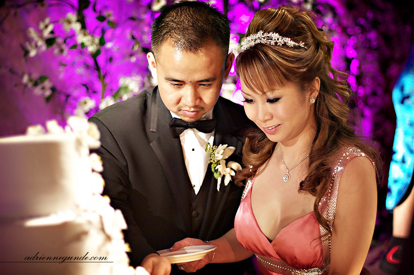 san gabriel hilton wedding picture