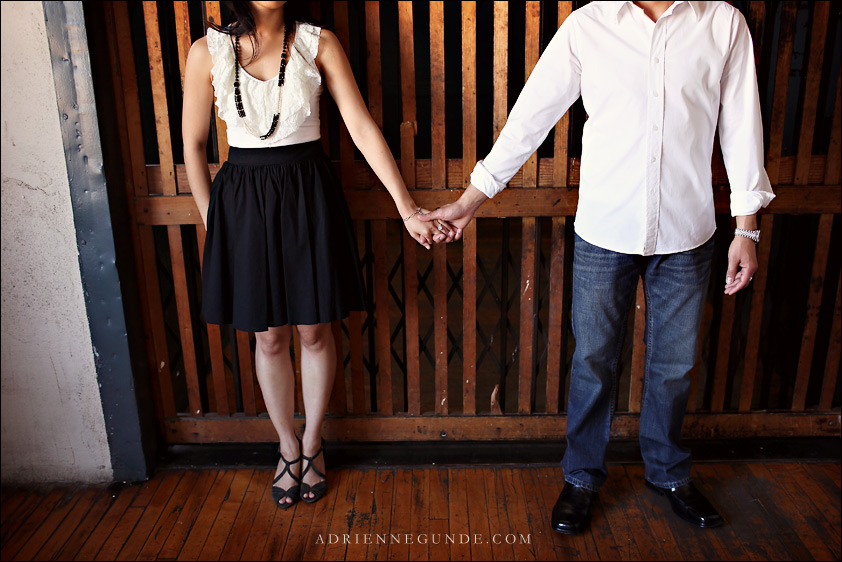downtown los angeles engagement pictures