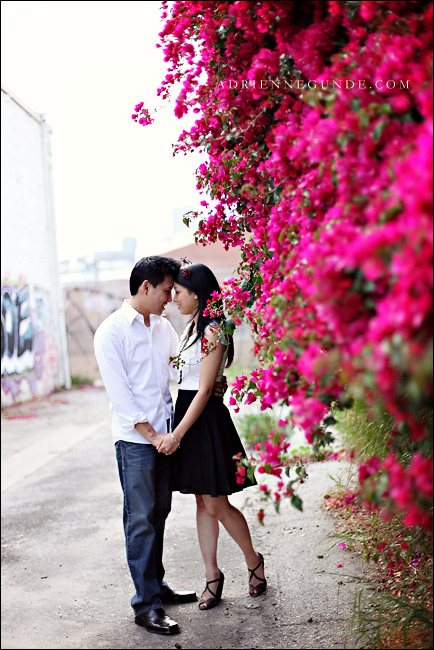 downtown los angeles engagement pictures