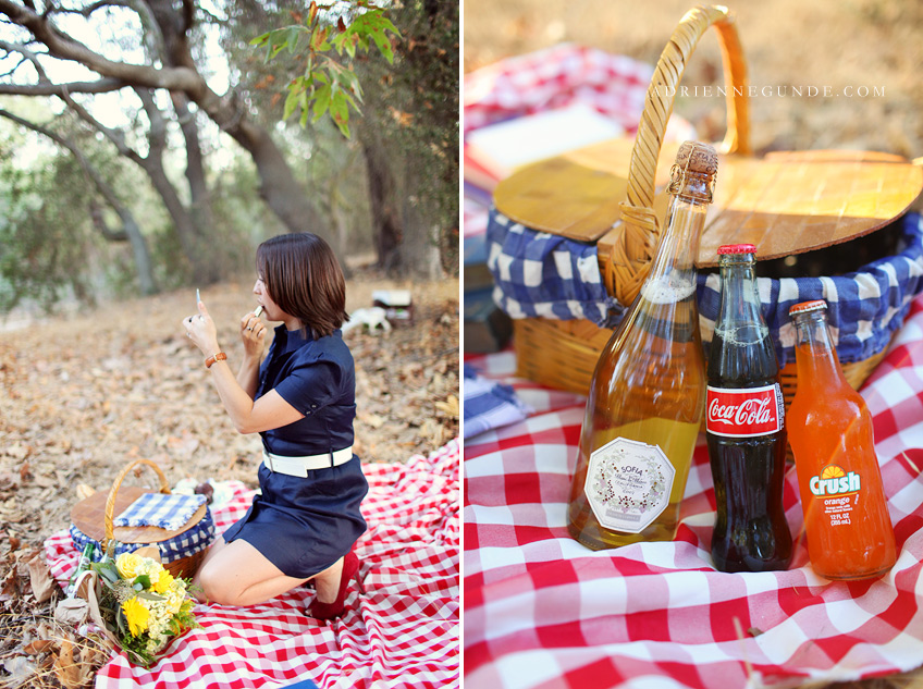 vintage engagement session