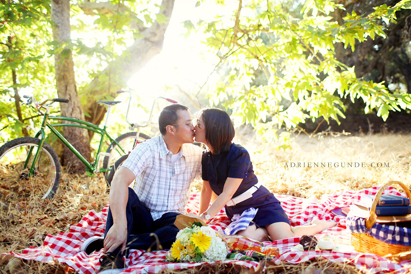 vintage engagement session