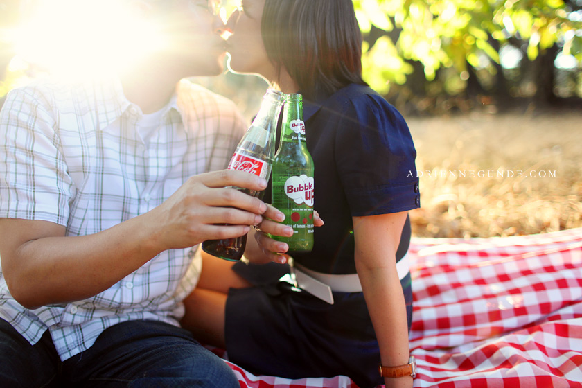 vintage engagement photography