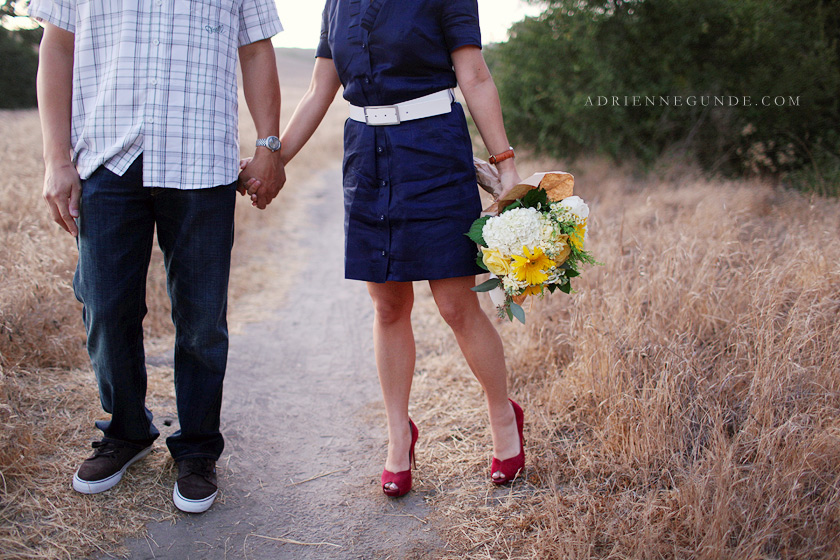 vintage engagement photo