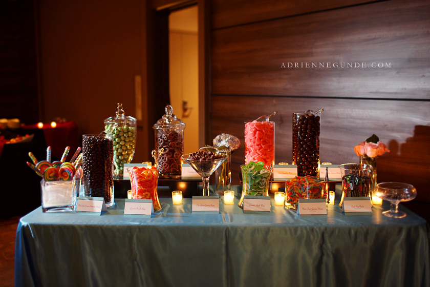 The candy station The sushi bar