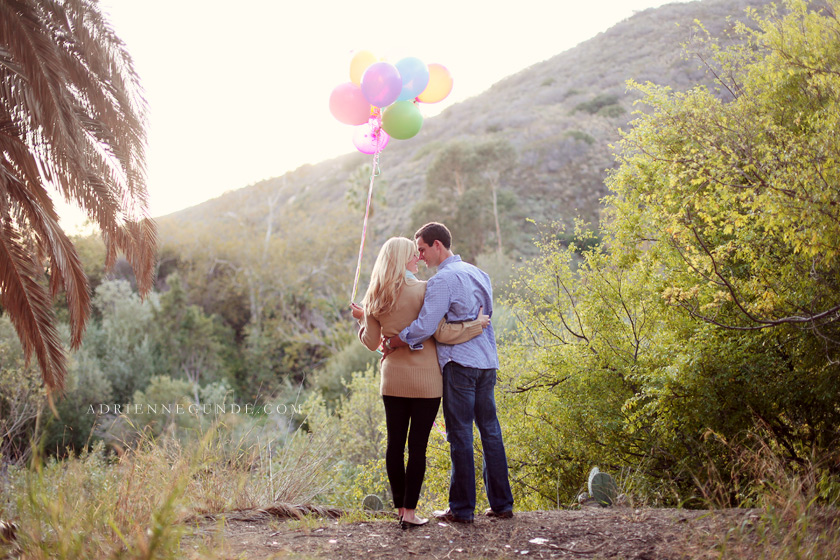 balloon engagement session