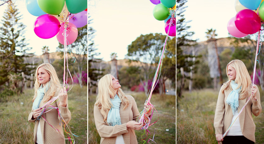 balloon engagement photos