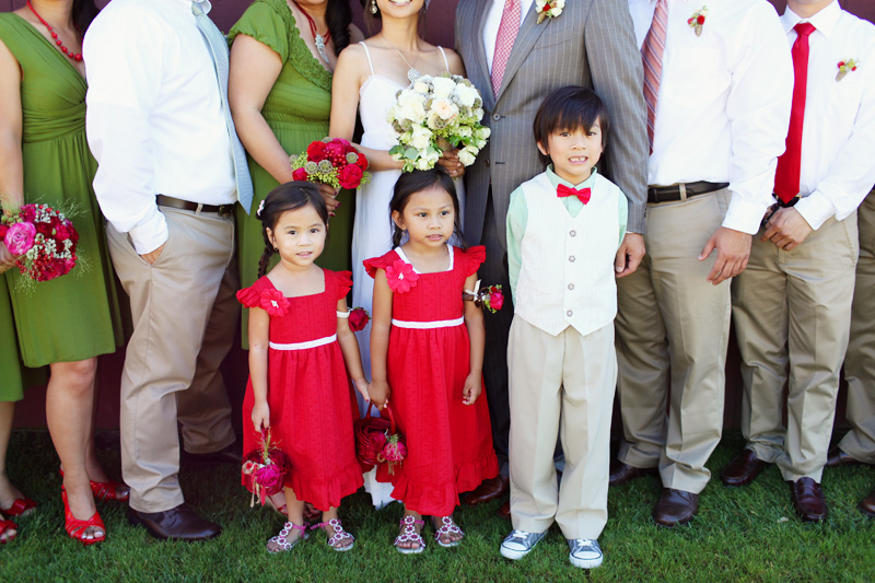 strawberry farms wedding photo