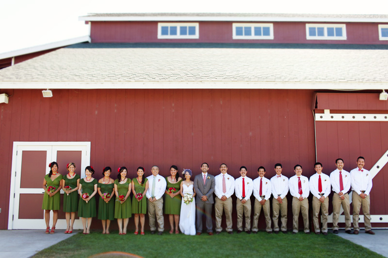 strawberry farms wedding photo